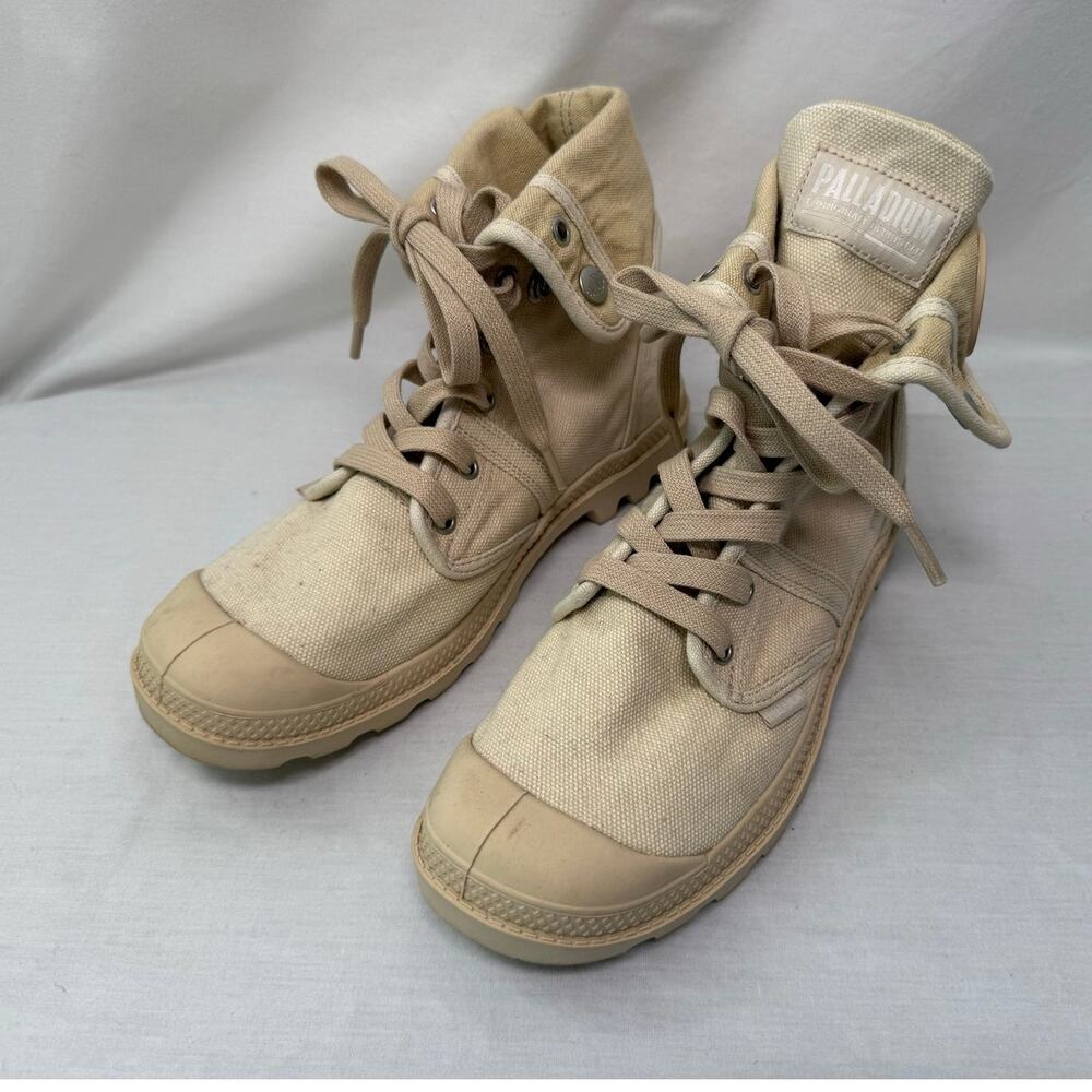 Palladium Pallabrouse Baggy Canvas Boots, Women's Size 9 - Combat Ankle